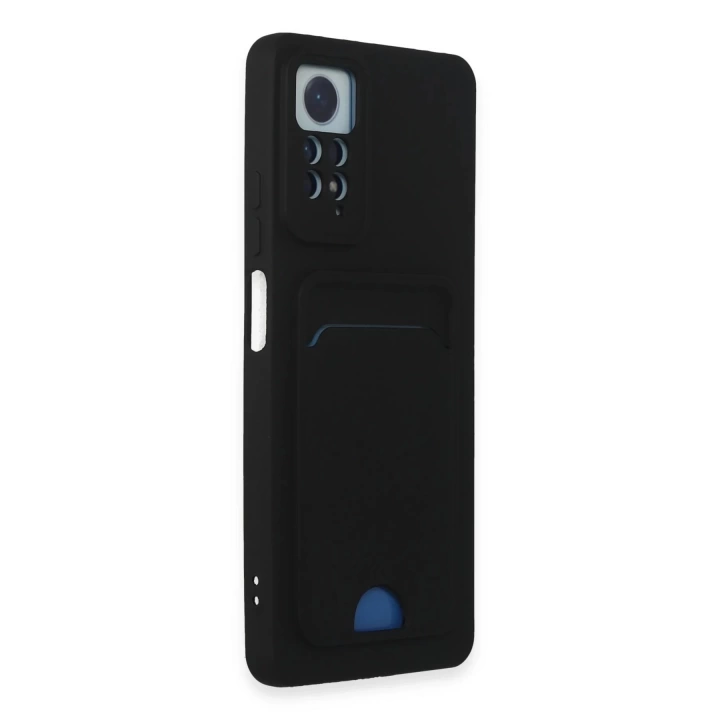 BFS Xiaomi Redmi Note 12 Pro 4G Kılıf Kelvin Kartvizitli Silikon - Siyah