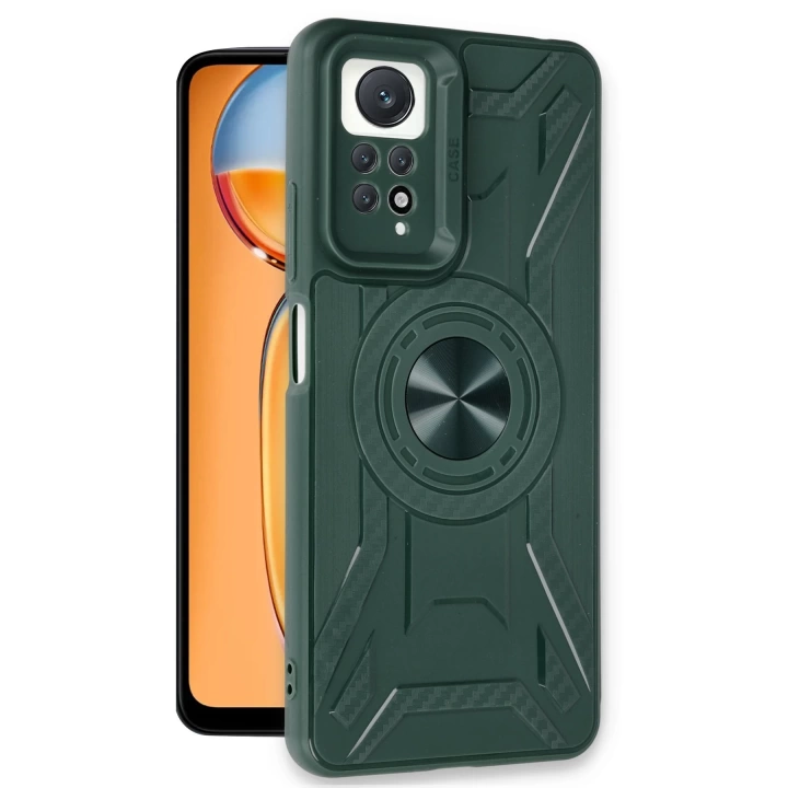 BFS  Xiaomi Redmi Note 12 Pro 4G Kılıf Lincoln Silikon - Koyu Yeşil