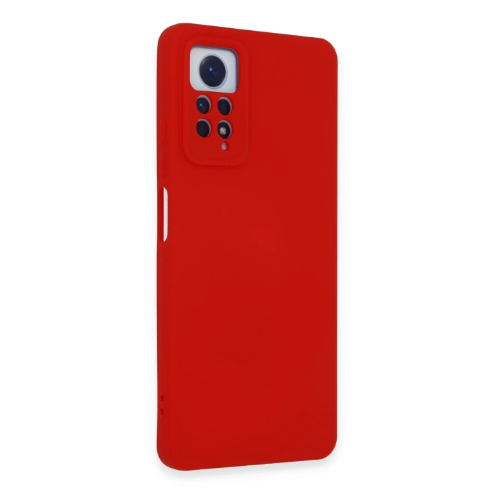 BFS  Xiaomi Redmi Note 12 Pro 4G Kılıf Nano içi Kadife Silikon - Kırmızı