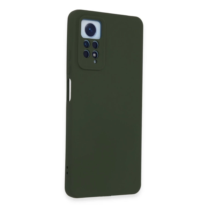 BFS  Xiaomi Redmi Note 12 Pro 4G Kılıf Nano içi Kadife Silikon - Koyu Yeşil