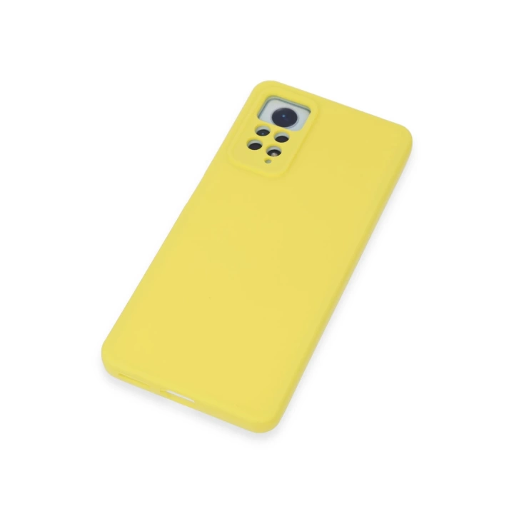BFS  Xiaomi Redmi Note 12 Pro 4G Kılıf Nano içi Kadife Silikon - Sarı