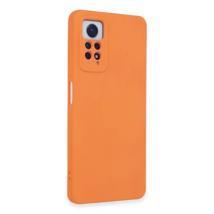 BFS  Xiaomi Redmi Note 12 Pro 4G Kılıf Nano içi Kadife Silikon - Turuncu