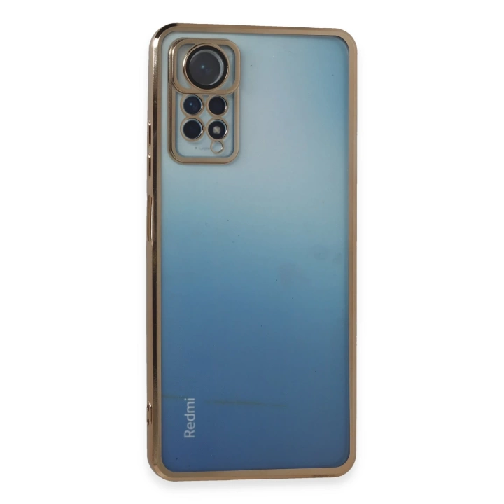BFS  Xiaomi Redmi Note 12 Pro 4G Kılıf Razer Lensli Silikon - Gold