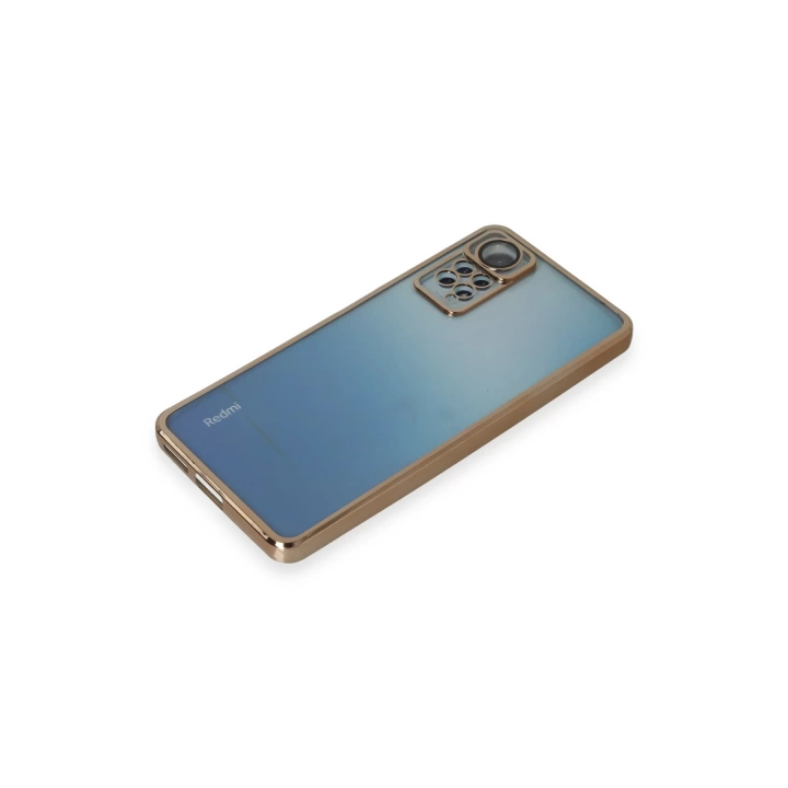 BFS  Xiaomi Redmi Note 12 Pro 4G Kılıf Razer Lensli Silikon - Gold