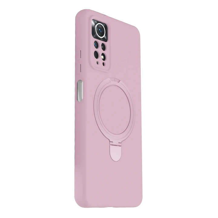 BFS  Xiaomi Redmi Note 12 Pro 4G Regal Magsafe Standlı Kapak - Açık Pembe