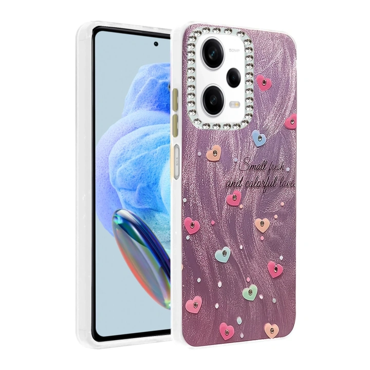 BFS Xiaomi Redmi Note 12 Pro 5G Kılıf Blade Aynalı Desenli Kapak - Desen 8