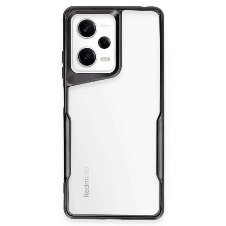 BFS  Xiaomi Redmi Note 12 Pro 5G Kılıf Boyi Silikon Kapak - Siyah