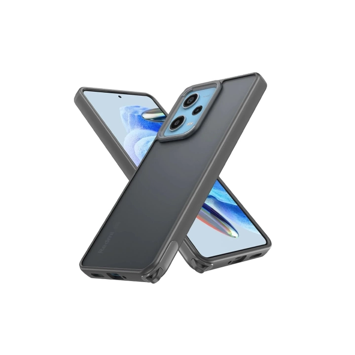 BFS  Xiaomi Redmi Note 12 Pro 5G Kılıf Elegant Kapak - Titan Gri