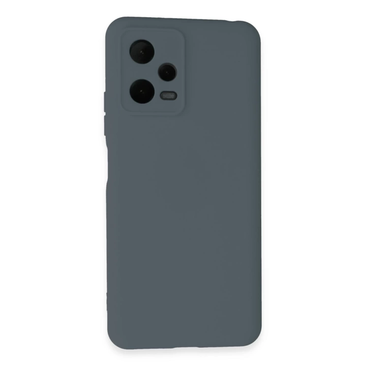 BFS  Xiaomi Redmi Note 12 Pro 5G Kılıf Nano içi Kadife Silikon - Gri