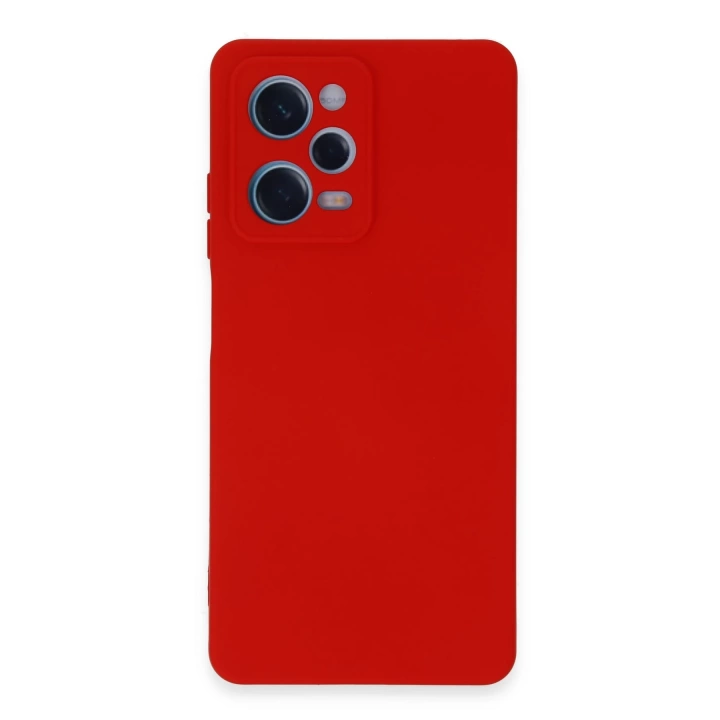 BFS  Xiaomi Redmi Note 12 Pro 5G Kılıf Nano içi Kadife Silikon - Kırmızı