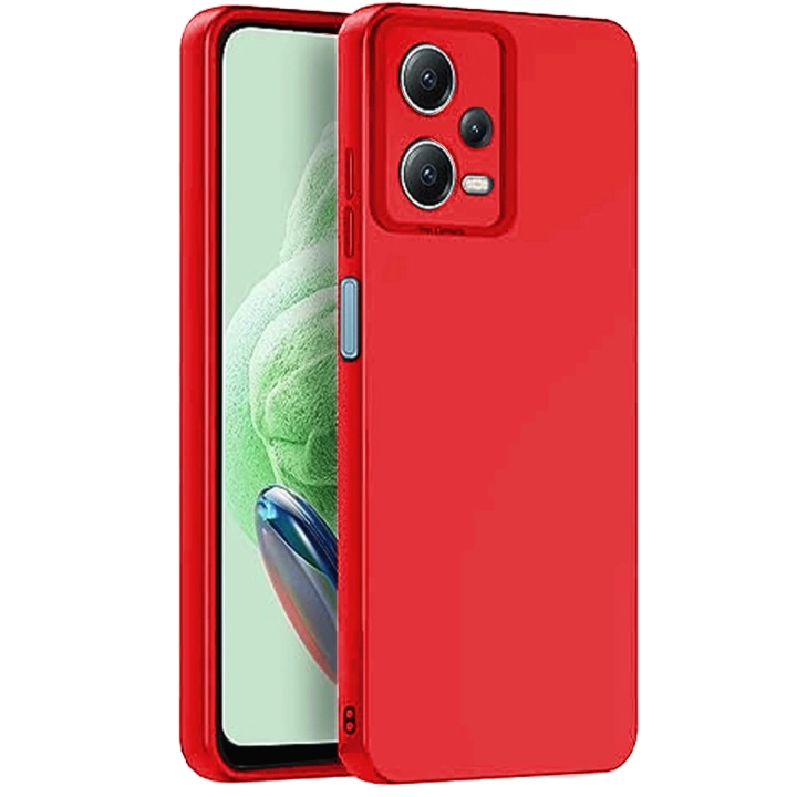 BFS  Xiaomi Redmi Note 12 Pro 5G Kılıf Nano içi Kadife Silikon - Kırmızı