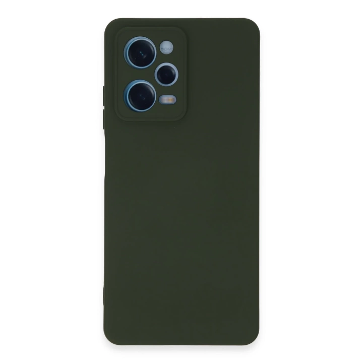 BFS  Xiaomi Redmi Note 12 Pro 5G Kılıf Nano içi Kadife Silikon - Koyu Yeşil