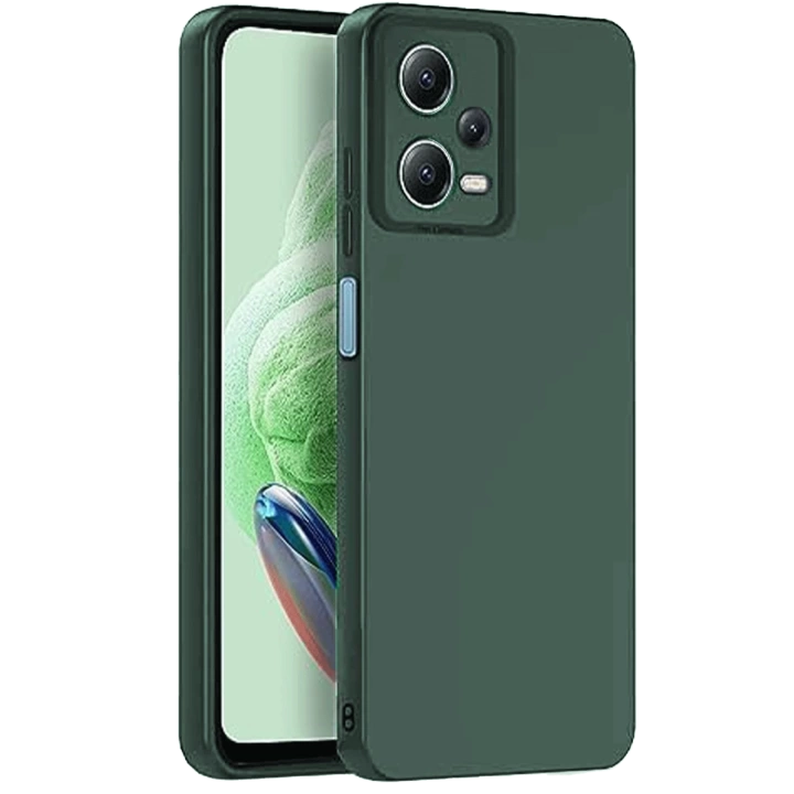 BFS  Xiaomi Redmi Note 12 Pro 5G Kılıf Nano içi Kadife Silikon - Koyu Yeşil