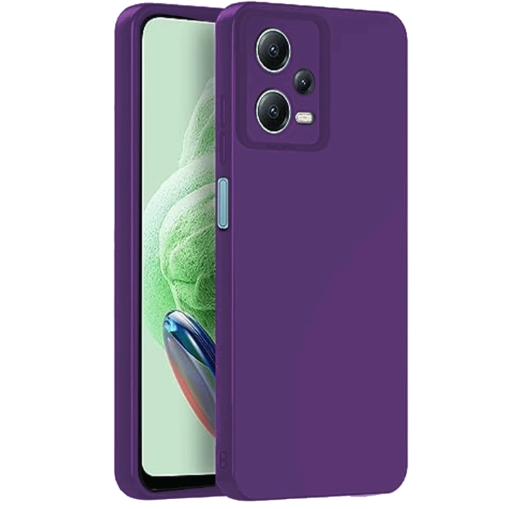 BFS  Xiaomi Redmi Note 12 Pro 5G Kılıf Nano içi Kadife Silikon - Mor