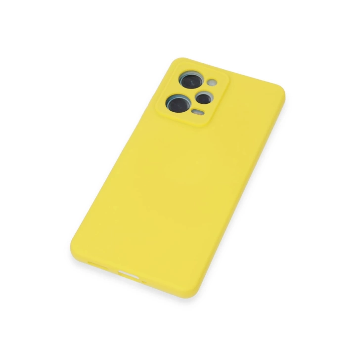 BFS  Xiaomi Redmi Note 12 Pro 5G Kılıf Nano içi Kadife Silikon - Sarı