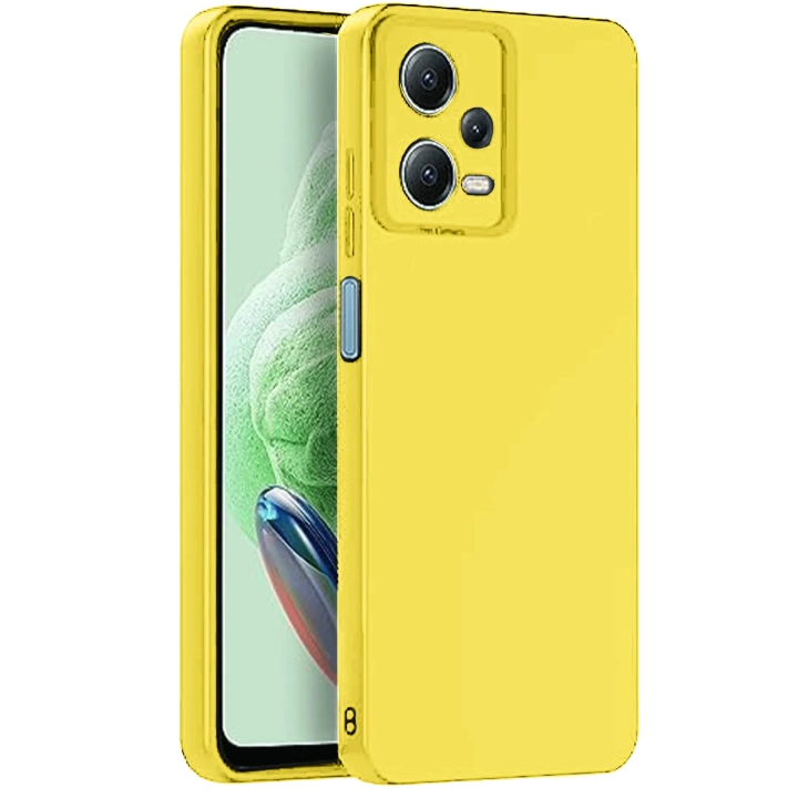 BFS  Xiaomi Redmi Note 12 Pro 5G Kılıf Nano içi Kadife Silikon - Sarı