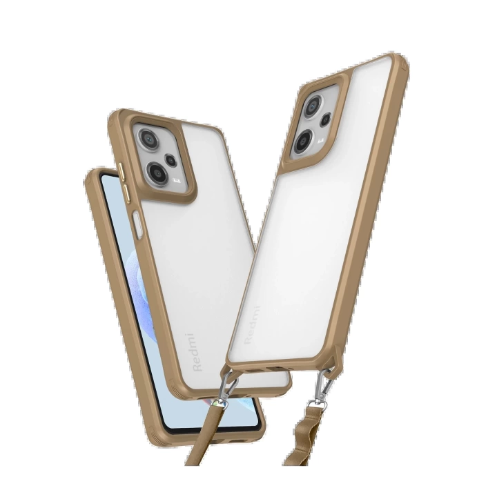 BFS  Xiaomi Redmi Note 12 Pro 5G Kılıf Penta Silikon Kılıf - Çöl Titanyum