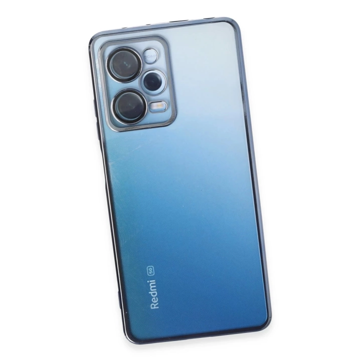 BFS  Xiaomi Redmi Note 12 Pro 5G Kılıf Razer Lensli Silikon - Açık Mavi