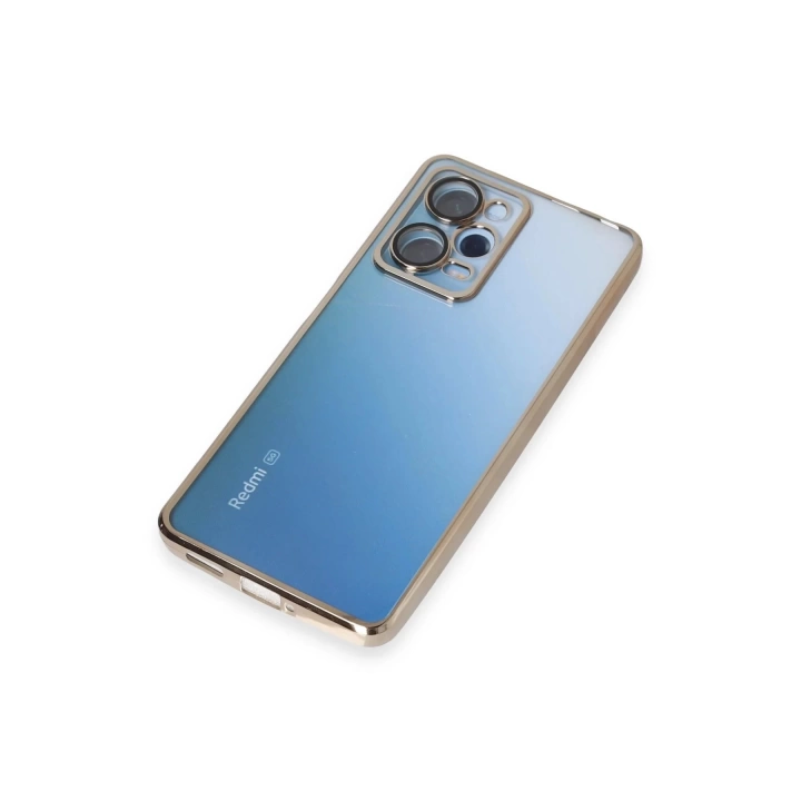 BFS  Xiaomi Redmi Note 12 Pro 5G Kılıf Razer Lensli Silikon - Gold