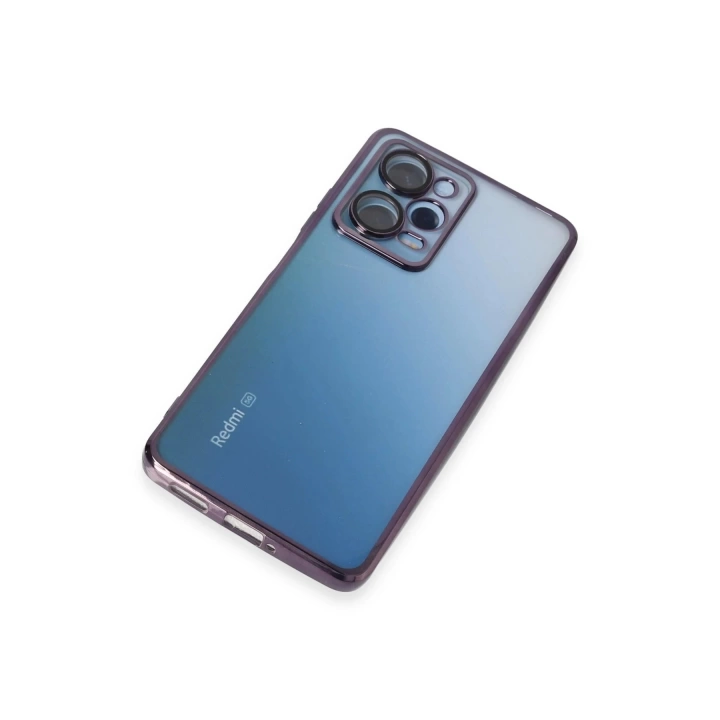 BFS  Xiaomi Redmi Note 12 Pro 5G Kılıf Razer Lensli Silikon - Mor