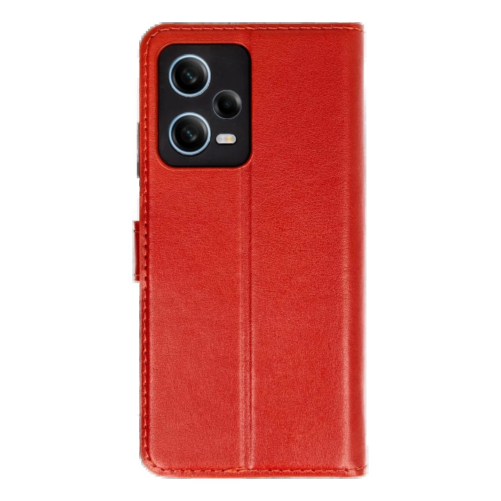 BFS  Xiaomi Redmi Note 12 Pro 5G Kılıf Trend S Plus Kapaklı Kılıf - Kırmızı