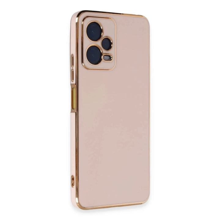BFS  Xiaomi Redmi Note 12 Pro 5G Kılıf Volet Silikon - Pembe