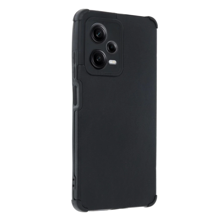 BFS  Xiaomi Redmi Note 12 Pro Plus Kılıf Loop Deri Silikon - Siyah