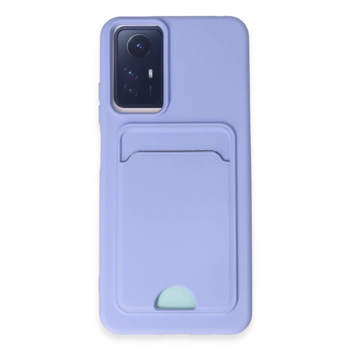BFS Xiaomi Redmi Note 12S Kılıf Kelvin Kartvizitli Silikon - Lila