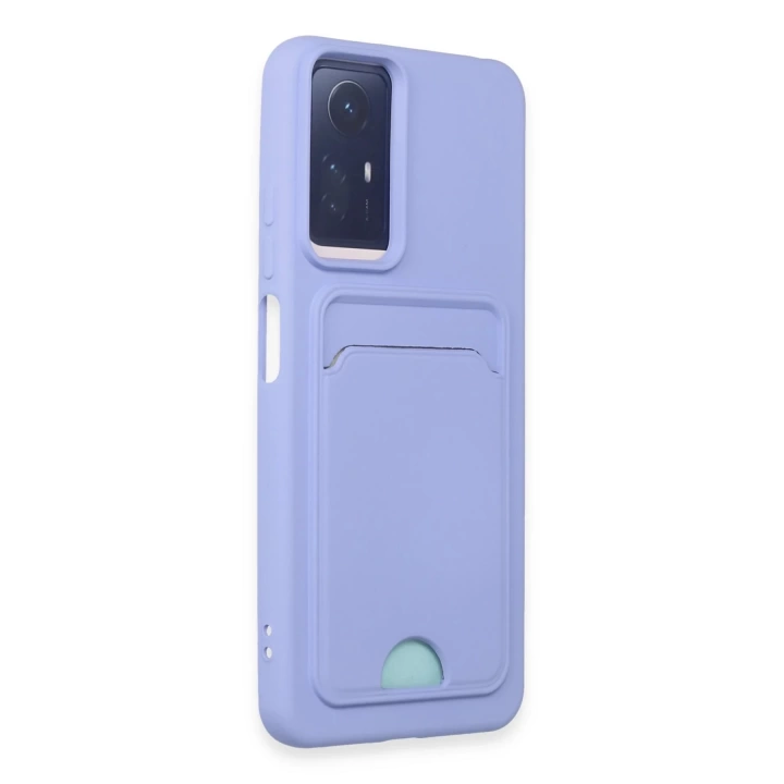 BFS Xiaomi Redmi Note 12S Kılıf Kelvin Kartvizitli Silikon - Lila