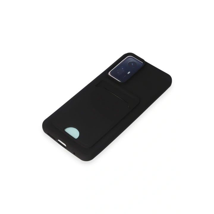 BFS Xiaomi Redmi Note 12S Kılıf Kelvin Kartvizitli Silikon - Siyah