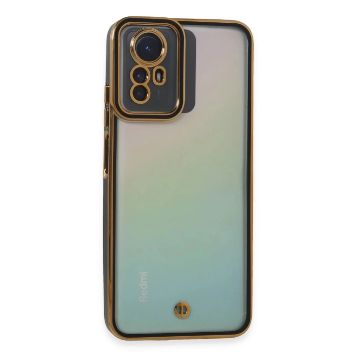 BFS  Xiaomi Redmi Note 12S Kılıf Liva Lens Silikon - Siyah