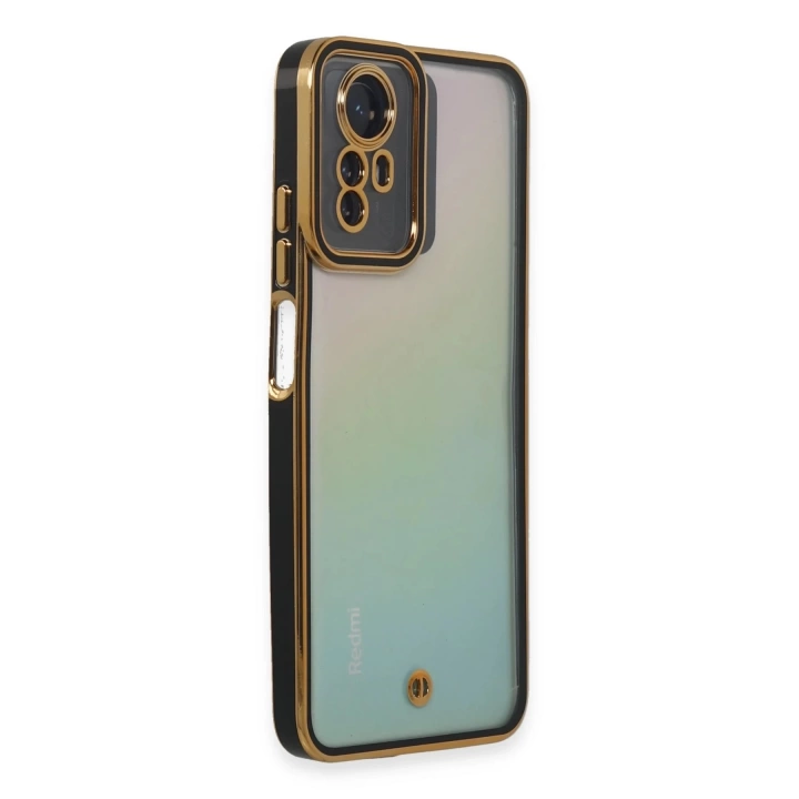 BFS  Xiaomi Redmi Note 12S Kılıf Liva Lens Silikon - Siyah