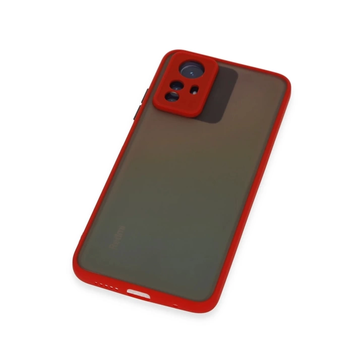 BFS  Xiaomi Redmi Note 12S Kılıf Montreal Silikon Kapak - Kırmızı