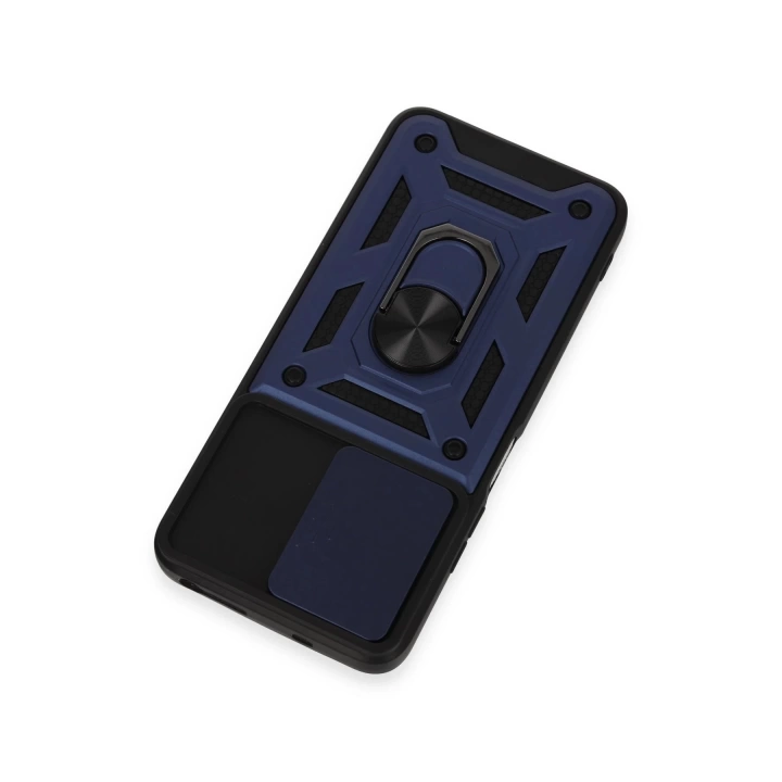 BFS  Xiaomi Redmi Note 12S Kılıf Pars Lens Yüzüklü Silikon - Lacivert
