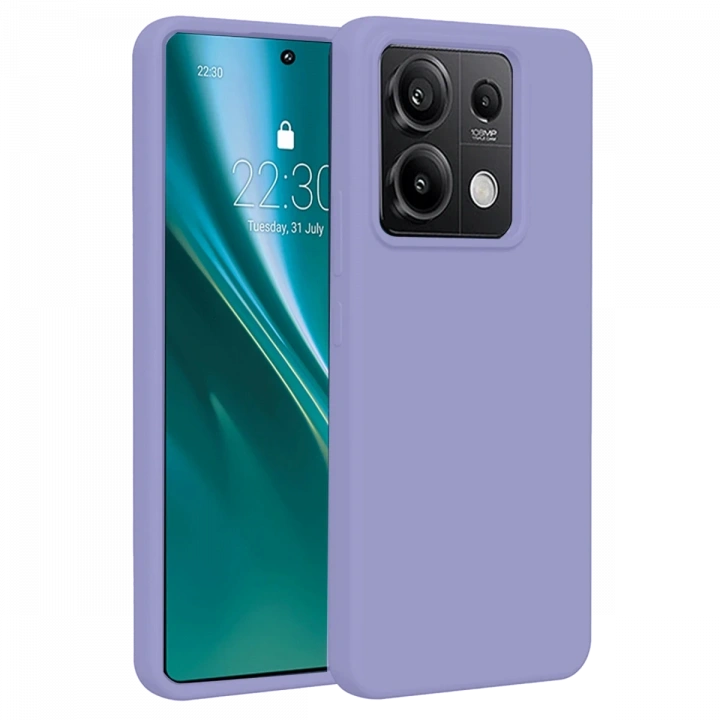 BFS  Xiaomi Redmi Note 13 4G Kılıf First Silikon - Lila