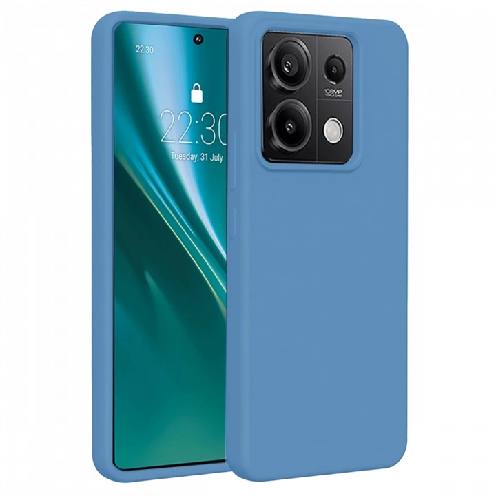 BFS  Xiaomi Redmi Note 13 4G Kılıf First Silikon - Mavi