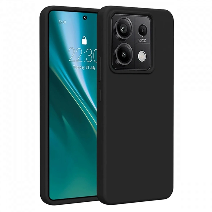 BFS  Xiaomi Redmi Note 13 4G Kılıf First Silikon - Siyah