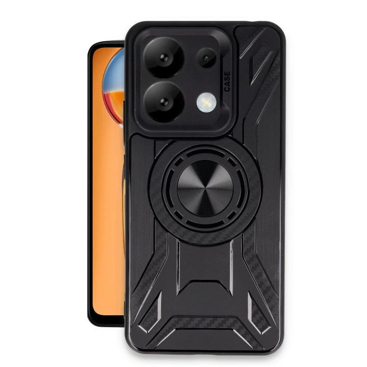 BFS  Xiaomi Redmi Note 13 4G Kılıf Lincoln Silikon - Siyah