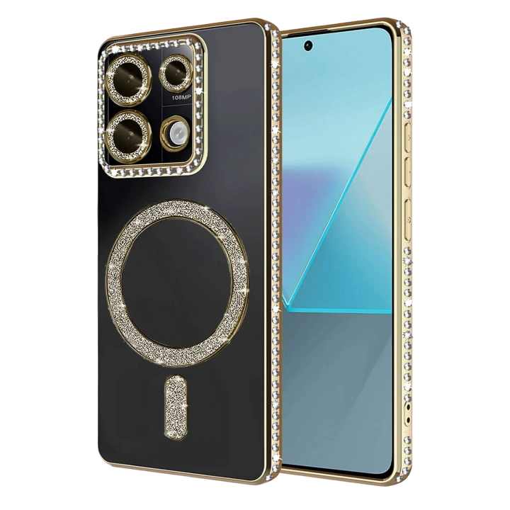 BFS  Xiaomi Redmi Note 13 Pro 4G Joke Simli Magneticsafe Kılıf - Gold