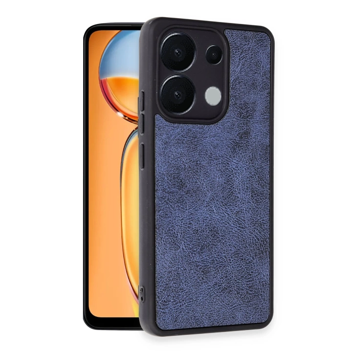 BFS  Xiaomi Redmi Note 13 Pro 4G Kılıf Aras Deri Kapak - Lacivert