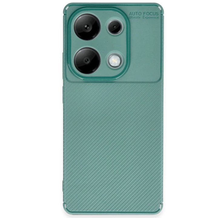 BFS  Xiaomi Redmi Note 13 Pro 4G Kılıf Auto Focus Karbon Kapak - Koyu Yeşil