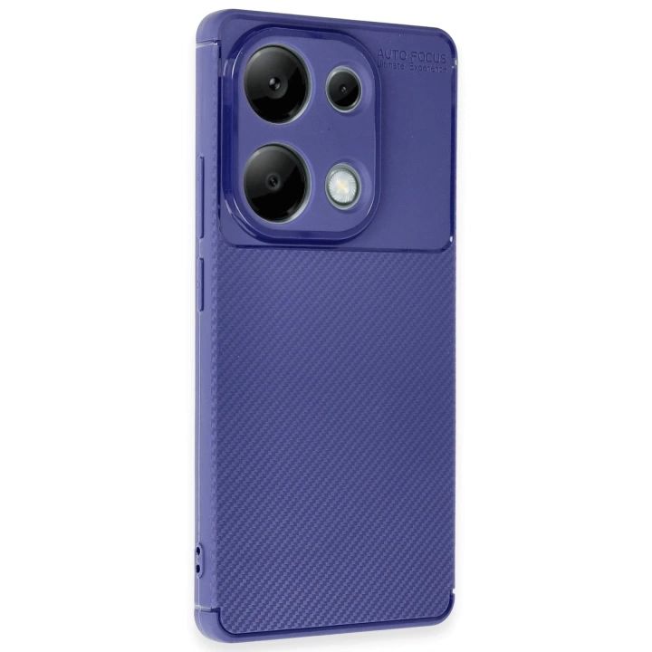 BFS  Xiaomi Redmi Note 13 Pro 4G Kılıf Auto Focus Karbon Kapak - Lacivert