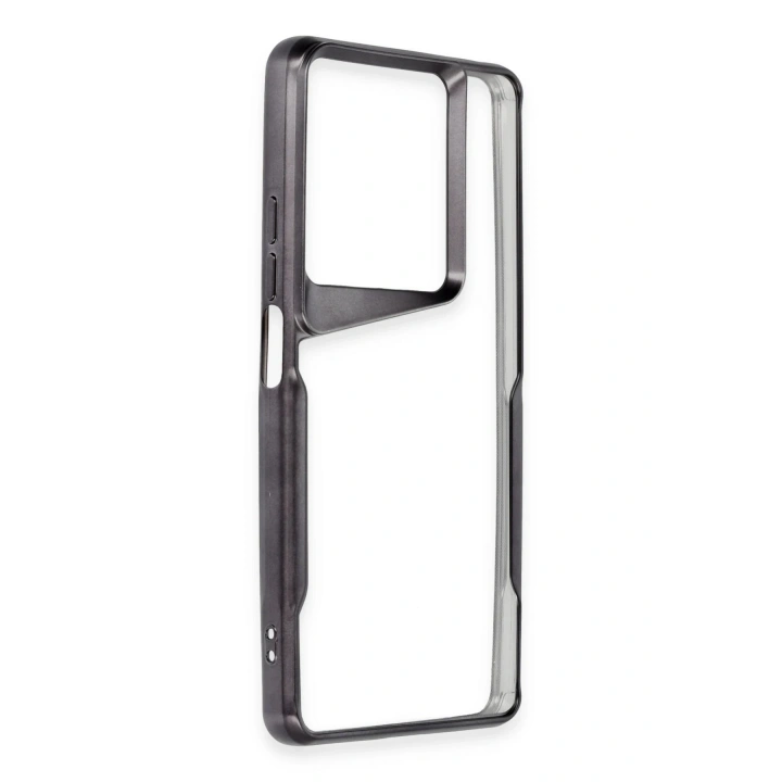 BFS  Xiaomi Redmi Note 13 Pro 4G Kılıf Boyi Silikon Kapak - Siyah