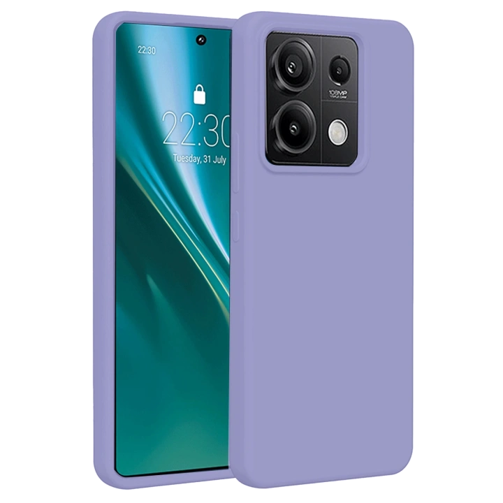 BFS  Xiaomi Redmi Note 13 Pro 4G Kılıf First Silikon - Lila