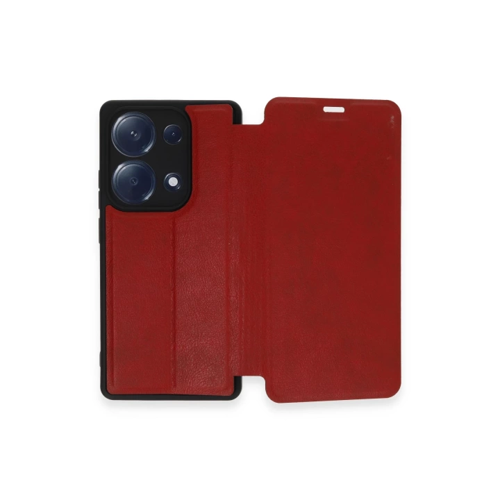 BFS  Xiaomi Redmi Note 13 Pro 4G Kılıf Flip Cover - Kırmızı