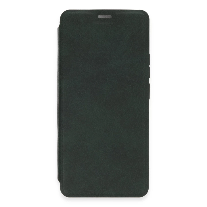 BFS  Xiaomi Redmi Note 13 Pro 4G Kılıf Flip Cover - Koyu Yeşil