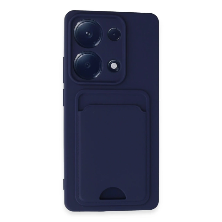 BFS  Xiaomi Redmi Note 13 Pro 4G Kılıf Kelvin Kartvizitli Silikon - Lacivert