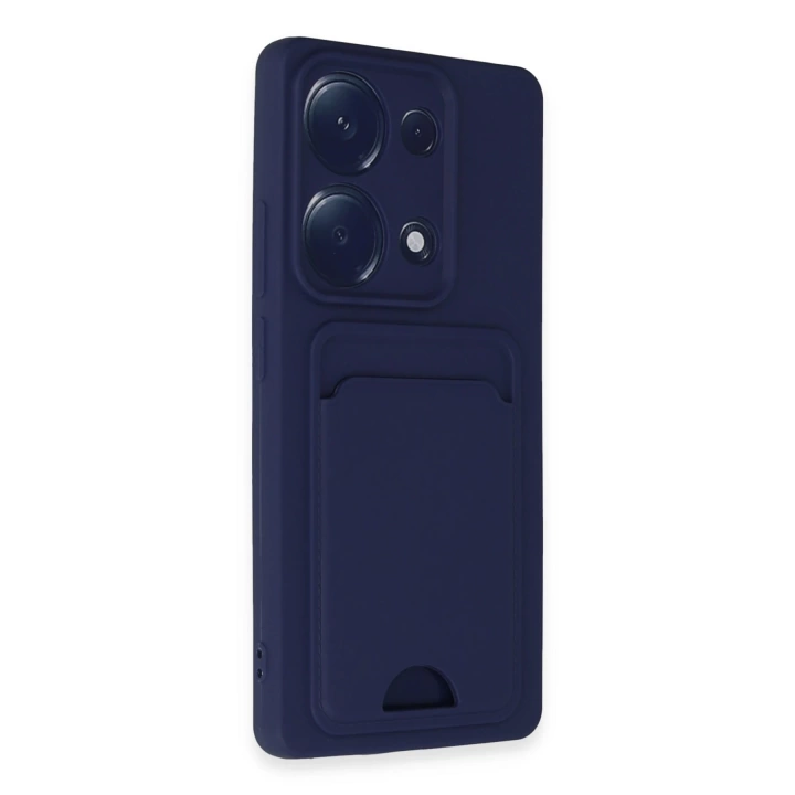 BFS  Xiaomi Redmi Note 13 Pro 4G Kılıf Kelvin Kartvizitli Silikon - Lacivert
