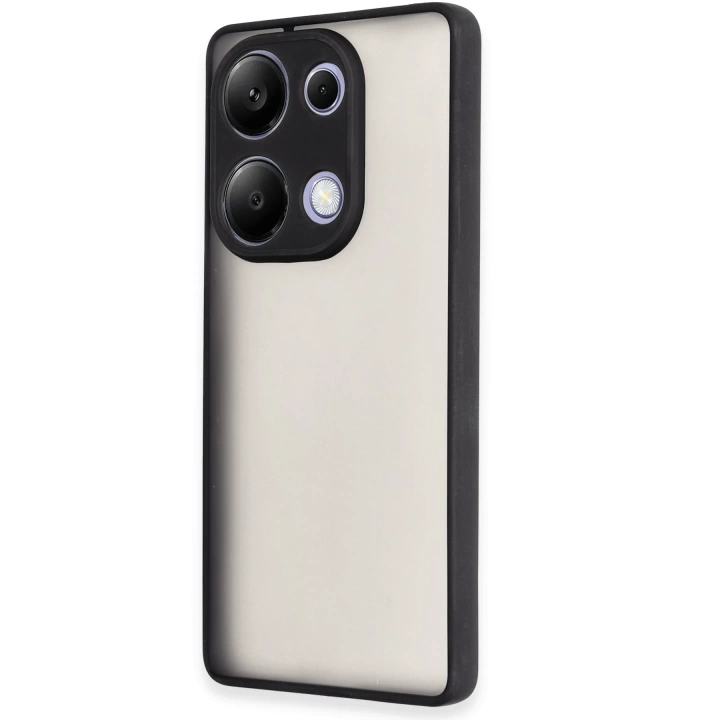 BFS  Xiaomi Redmi Note 13 Pro 4G Kılıf Montreal Silikon Kapak - Siyah