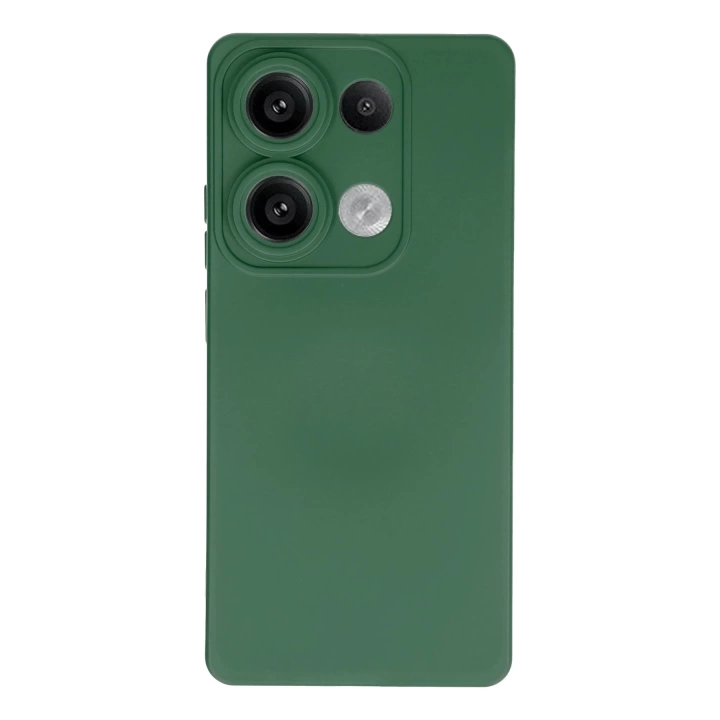 BFS  Xiaomi Redmi Note 13 Pro 4G Kılıf Nano içi Kadife Silikon - Koyu Yeşil